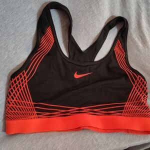 Nike Women's Black and Red Swim Top